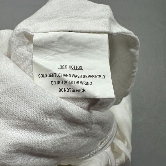 Petal and Pup Halter‎ Romper Womans 6 White Eyelet Ruffle Scallop High Neck - Picture 10 of 11